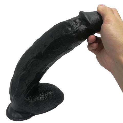 Come Closer 12" Mega Dildo | Hunk | Black
