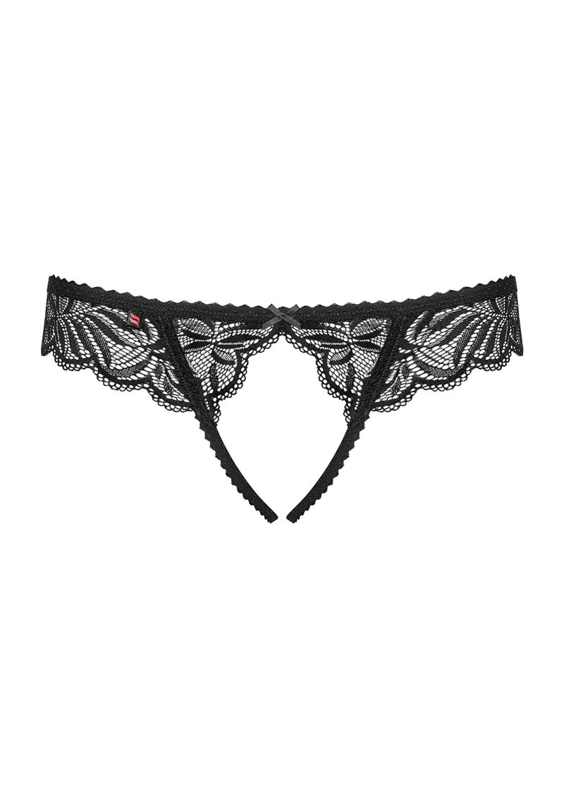 Obsessive Contica Crotchless Thong | Lace l Thong l Crouch less