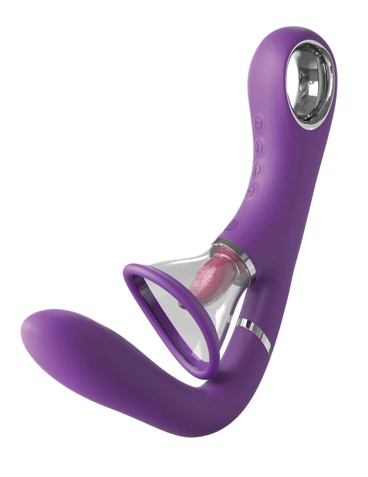 Her Ultimate Pleasure Pro | 4 Powerfull Motors | 10 Modes | Silicone Tongue | G Spot