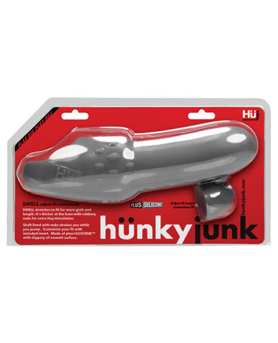 Hunky Junk | Swell Adjust & Fit Cock-sheath | Plus Silicone | Dark Gre…